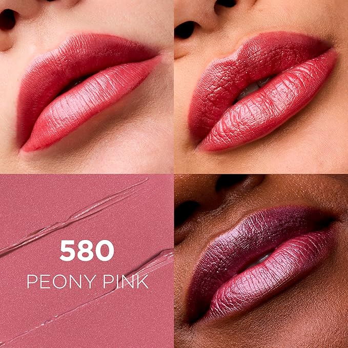 L'Oreal Paris Colour Riche Original Creamy, Hydrating Satin Lipstick with Argan Oil and Vitamin E, Peony Pink , 1 Count