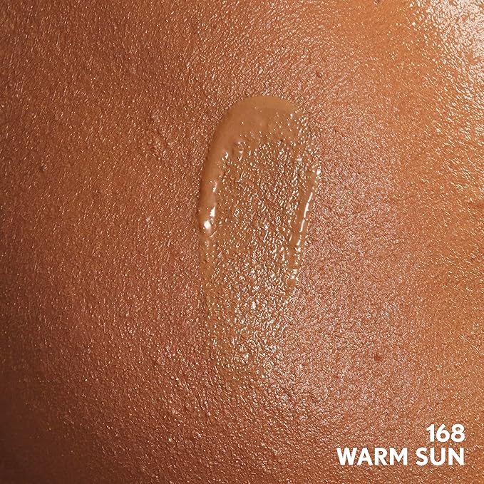 COVERGIRL Clean Invisible Foundation Makeup, Dewy & Glowy Natural Finish, Buildable Coverage, Skin-Like Smooth Look, Vegan, Warm Sun, 1oz