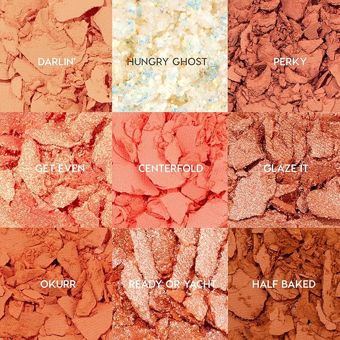 ColourPop Baby Got Peach Eyeshadow Palette - Orange & Coral Shadows with Metallic, Matte and Glitter Finishes - High-Pigment Eye Makeup with a Long-Wearing Formula (0.3 oz)
