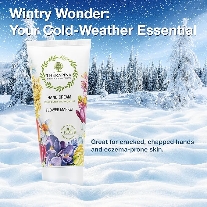 Aromatherapy Hand Cream for Dry Skin – Shea Butter Hand Cream for Women and Men with an Awakening, Long-Lasting Flower Market Scent – Vegan Hand Cream Lotion for Dry Skin, 3 Oz.