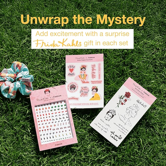 Frida Kahlo 15 Min Pamper Me Kit by Naisture – Korean Spa and Skincare Kit for Women with Hair, Hand, Foot, Eye, and Face Masks