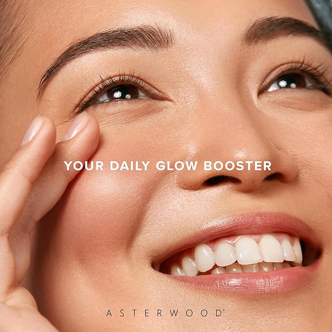 Asterwood Vitamin C Face Serum - with Hyaluronic Acid - Smoothing, Hydrating, Stimulates Collagen Production - Fragrance-Free - 8 Fl Oz