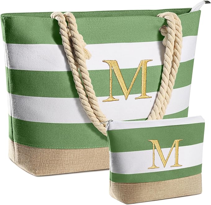 YOOLIFE Beach Bags for Women - Travel Canvas Beach Tote, Pool Waterproof Bag, Travel Essentials, Gifts for Women Birthday