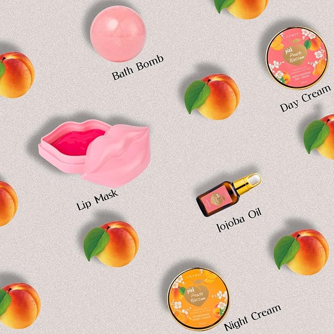 Mothers Day Gifts for Mom - 23-Piece Luxury Bath & Body Gift Basket for Women, Spa Kit for Her, Self Care Kit with Necklace, Diffuser & More | Perfect for Holiday, Christmas, Valentine's Day, Birthday