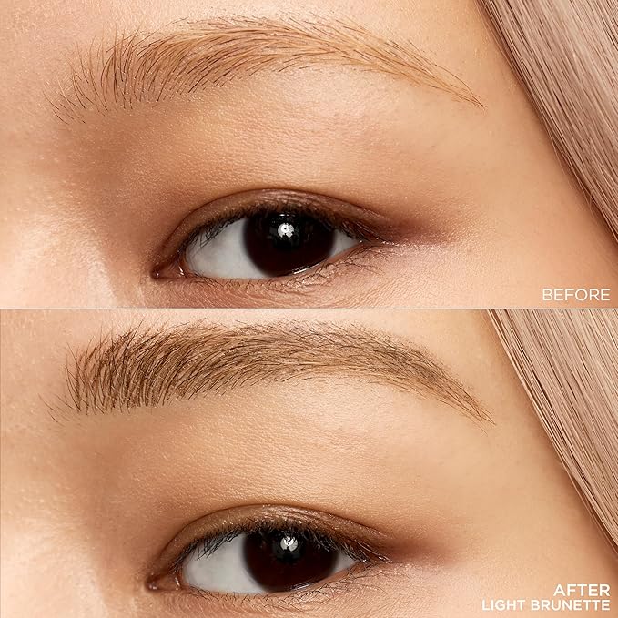 L'Oreal Paris Faux Brow, Hair-Like, Filling Eyebrow Pen with Double-Brush Tip, Fast & Precise Eyebrow Makeup, Light Brunette, 0.04 Fl Oz