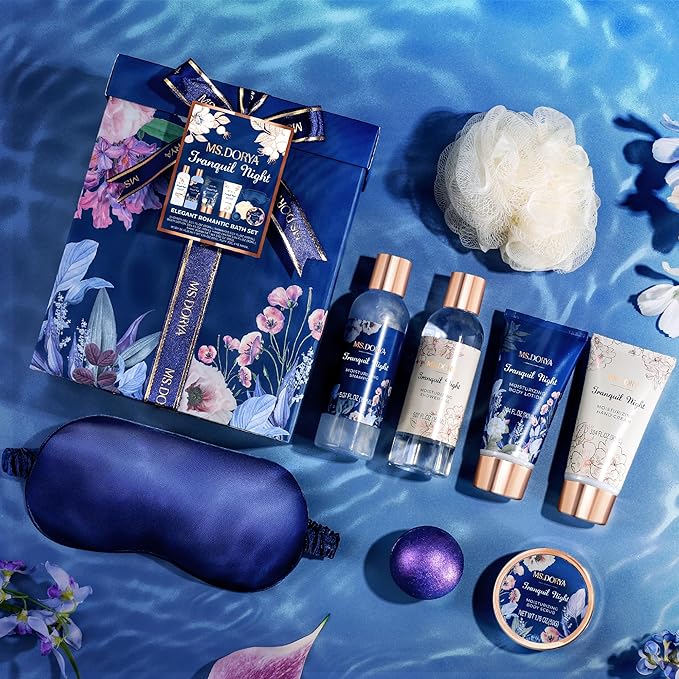 Birthday Gifts for Women Mom Wife, Unique Spa Gift Baskets for Women, 8 Pcs Self Care Gifts Set, Ideal Anniversary Christmas Gifts for WIfe Mom Sister Friends Daughter