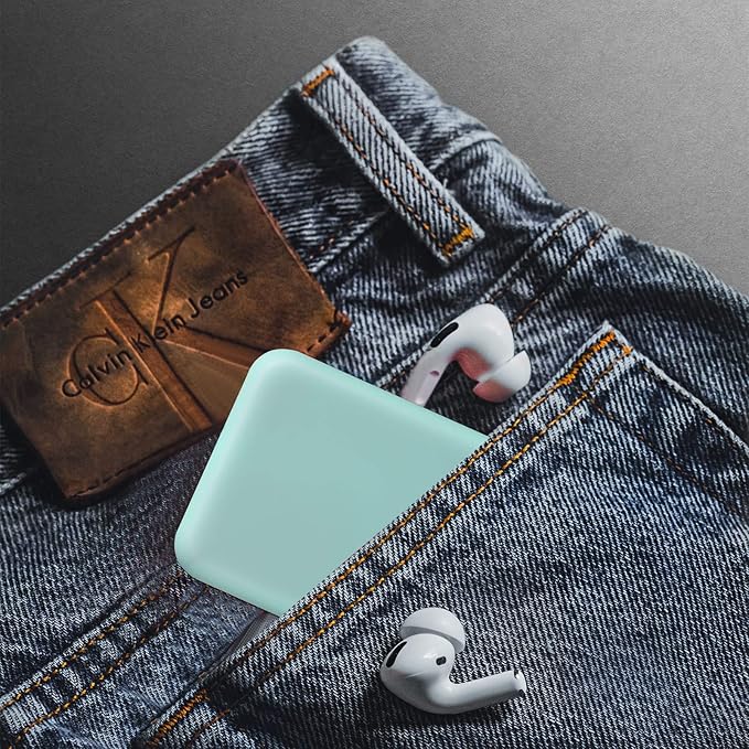 Kintion Pocket Mirror, 1X/3X Magnification LED Compact Travel Makeup Mirror with Light for Purse, 2-Sided, Portable, Folding, Handheld, Small Lighted Mirror for Gift, Cyan