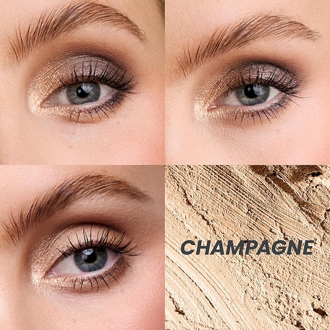 Wonderskin IYKYK Eyeshadow Stick - Longwear Eye Shadow Sticks, Budge-Proof & Waterproof Shimmer Eyeshadow Stick with Built-in Sharpener (Champagne)