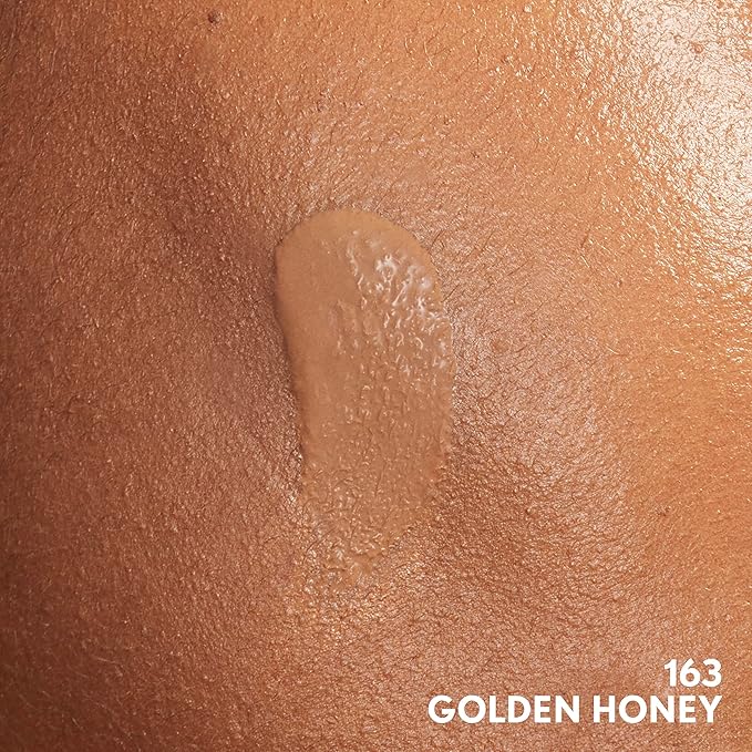 COVERGIRL Clean Invisible Foundation Makeup, Dewy & Glowy Natural Finish, Buildable Coverage, Skin-Like Smooth Look, Vegan, Golden Honey, 1oz