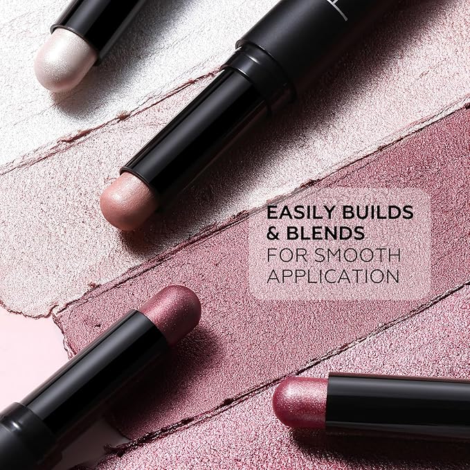 FOCALLURE 4PCS Cream Eyeshadow Stick Sets,Highlighter Eye Shadow Pencil with Crease-proof Formula,Long Lasting Waterproof Eyes Makeup,Twilight Bouquet