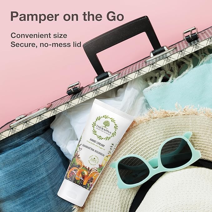 Aromatherapy Hand Cream for Dry Skin – Shea Butter Hand Cream for Women and Men with an Awakening, Long-Lasting Manhattan Bourbon Scent – Vegan Hand Cream Lotion for Dry Skin, 3 Oz.