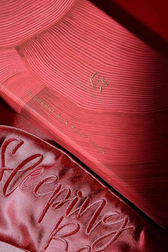 Luxury Silk Sleep Mask Gift Set 22-Momme Mulberry Silk Eye Mask Ultra Comfort Perfect Present for Her Luxury Christmas for Women Comfortable Blindfold Eyeshade for Night Sleep