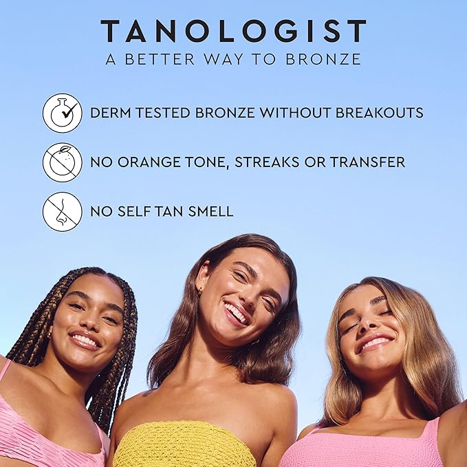 Tanologist Self-Tan Drops- Medium, Bronzing Serum, Customizable Face & Body Self Tanner For Moisturizer, Gradual Tanning Drops for Natural Glow, Streak-Free Vegan Formula, 1.01 fl oz