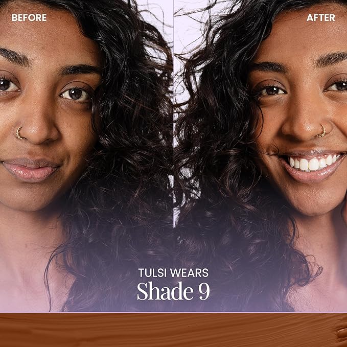 Naked Sundays BeautyScreen™ SPF 50 Mineral Peptide Foundation Tint – 2-in-1 Skin Tint & Mineral Sunscreen | Radiant, Buildable Coverage, Acne-Safe, Infused with Peptides (9 Rich Mahogany, 1.01 oz)