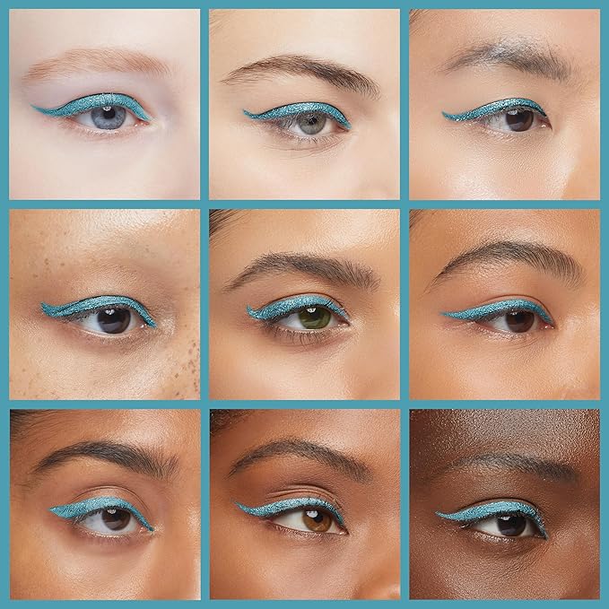 Julep When Pencil Met Gel Sharpenable Multi-Use Longwear Eyeliner Pencil - Neon Blue Shimmer - Transfer-Proof - High Performance Liner