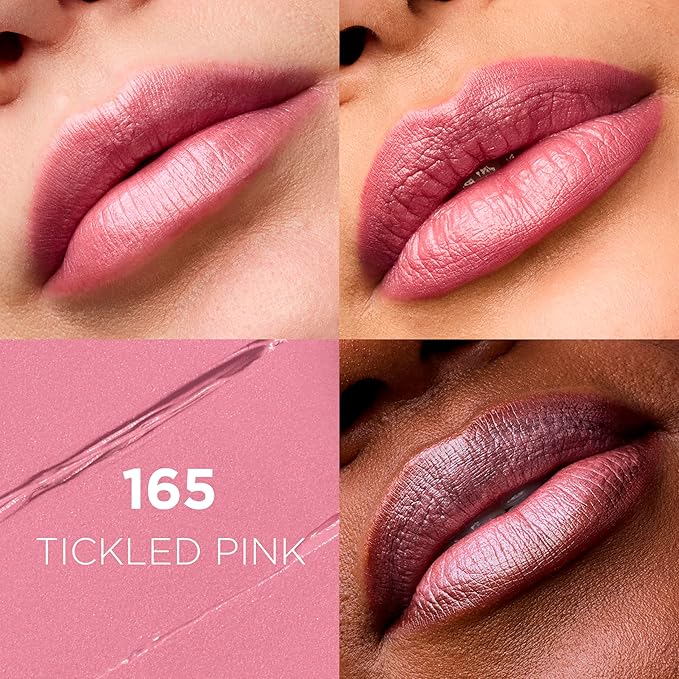 L'Oreal Paris Colour Riche Original Creamy, Hydrating Satin Lipstick with Argan Oil and Vitamin E, Tickled Pink, 1 Count (Pack of 2)