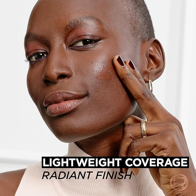 L'Oreal Paris True Match Nude Hyaluronic Tinted Serum Foundation with 1% Hyaluronic acid, Rich Medium 4.5-5.5, 1 fl. oz.