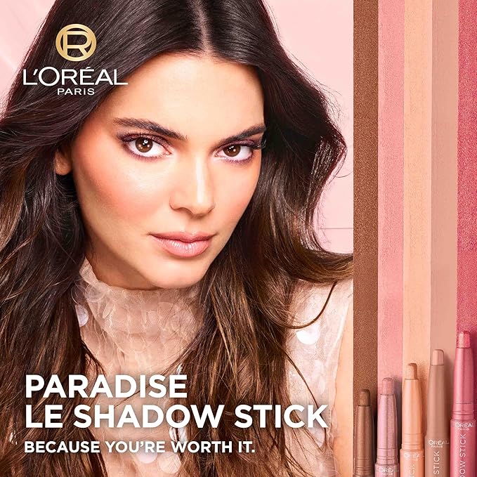 L'Oreal Paris Makeup Le Shadow Stick Eyeshadow, Blendable, Smudge-Resistant, Cream Eyeshadow, Cloudy Rose, 0.05 Oz
