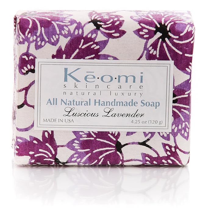 Lavender Organic Handmade Bath and Body Gift Set - by Keomi Naturals - Pamper Them with All Natural Luxury - Beautifully Packaged Ready to Give