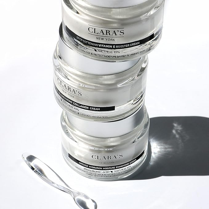 CLARA'S NEW YORK | Vegan Hyaluronic Acid Facial Cream | with Panthenol, Shea Butter | Intense Hydration Moisture Enhancing Smooth, Plump, Rich | Non-sticky, Fast-absorbing Formula | 50ml MADE IN US