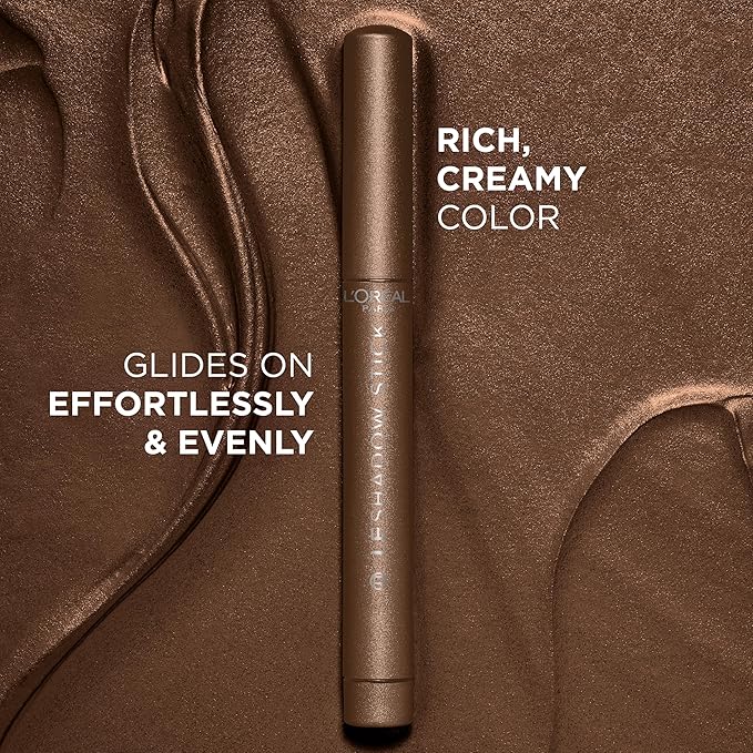 L'Oreal Paris Makeup Le Shadow Stick Eyeshadow, Blendable, Smudge-Resistant, Cream Eyeshadow, Brown Abyss, 0.05 Oz