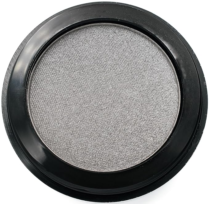 Platinum Silver Shimmering Gray Grey Pewter Pressed Powder Single Vegan Eyeshadow; Talc, Paraben & Cruelty Free
