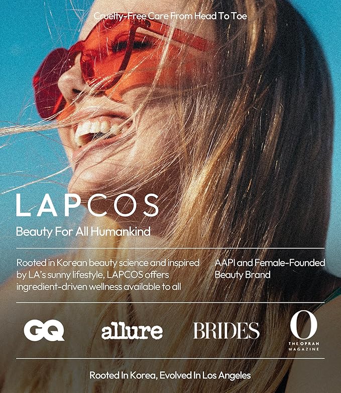 LAPCOS Honey Sheet Mask, Daily Face Mask with Hyaluronic Acid and Antioxidants to Hydrate and Tighten Dry Skin, Korean Beauty Favorite, 5-Pack